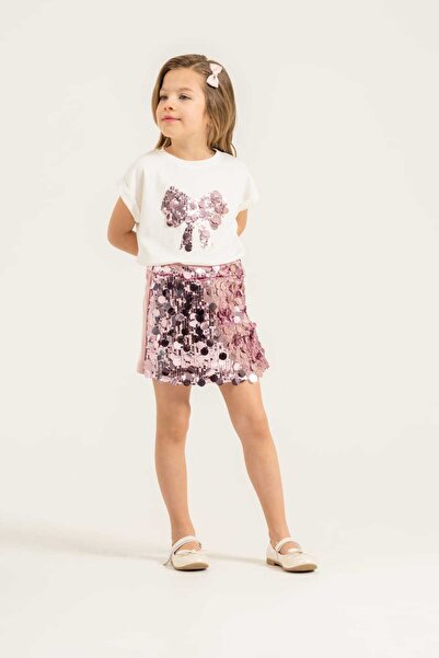 Miniminnakkidswear Komplet šortsa sa šljokicama, suknje i majice za devojčice...