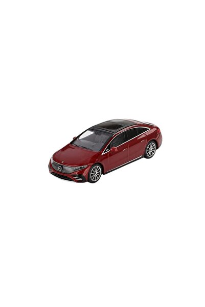 mini gt Mercedes-Benz EQS 580 4MATIC Κόκκινο Μεταλλικό 2024 μοντέλο αυτοκινήτ...