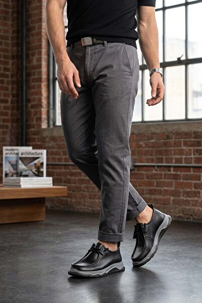 Ayakkabı Fuarı Luciano Bellini 26K-E16403 Επίσημα Ανδρικά Casual Παπούτσια Μαύρα