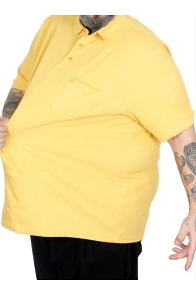 cusseli Μπλουζάκι Πόλο Μεγάλου Μεγέθους με Τσέπες Κλασικό T-Shirt C20552 ΜΟΥΣ...