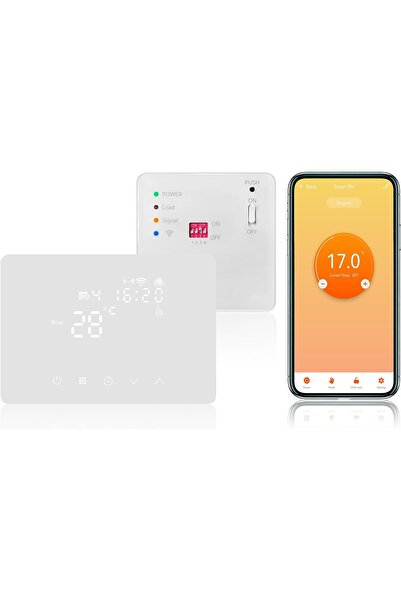 KETOTEK Έξυπνος Ασύρματος Θερμοστάτης με Δέκτη RF για Λέβητα