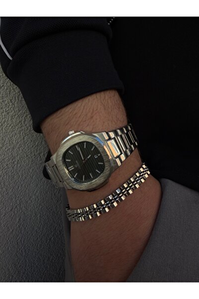 Coliseum Khaki Kasa Steel Men's Watch Active Calendar Eşref Single Model Watch