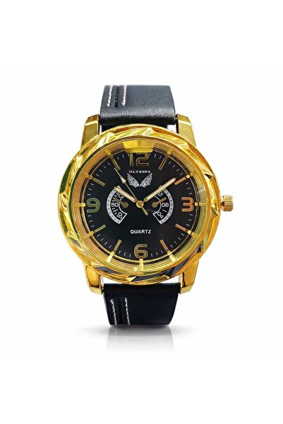 ULYSSES Ανδρικό ρολόι, Ulysses, Μαύρο, Χαλαζία, Casual UB12