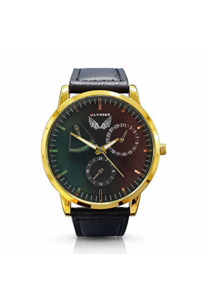 ULYSSES Ανδρικό ρολόι, Ulysses, Μαύρο, Χαλαζία, Casual UB17