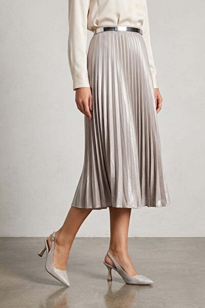 Ayakkabı Fuarı Elit MST1170ZS Γυναικεία Κλασικά Παπούτσια με Τακούνι Χρυσά