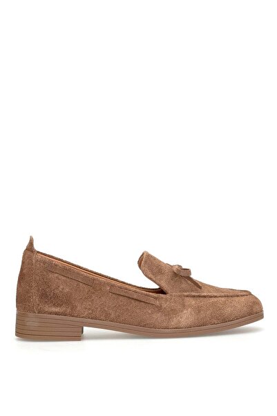 Mammamia D26Ya-7295 Women's Genuine Leather Casual Shoes Tan