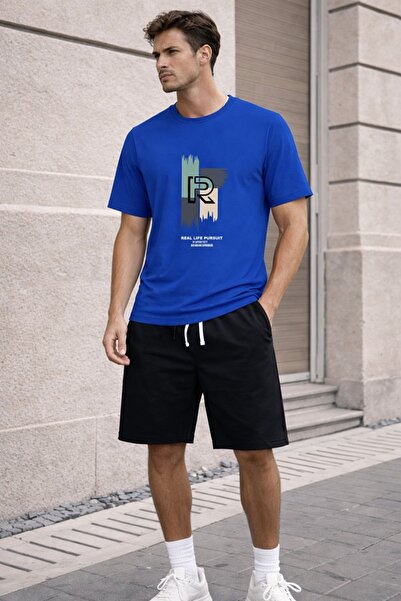 x-compass life Set unisex de tricou și pantaloni scurți oversize de vară – Co...