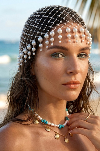 LIVOSH ΑΞΕΣΟΥΑΡ ΜΑΛΛΙΩΝ ΜΕ ΠΕΤΡΑΔΙΑ ΚΑΙ ΧΑΝΤΡΕΣ, ΚΟΜΨΗ ΜΠΑΝΤΑΝΑ ΜΑΛΛΙΩΝ