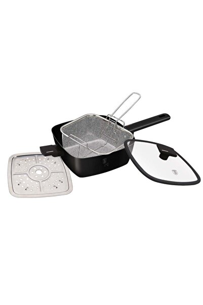 OferteTop Set Tigaie Pătrată Cu Capac Și Accesorii | 4 Piese