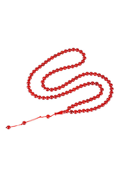 OEMS Natural Amber Tasbih with Enhanced Red Color – Elegant Baltic Amber Design