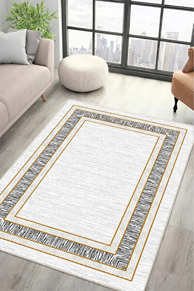 Lioara Home Modern Dijital Baskı Halı | Yıkanabilir Kaymaz Taban Salon & Yata...
