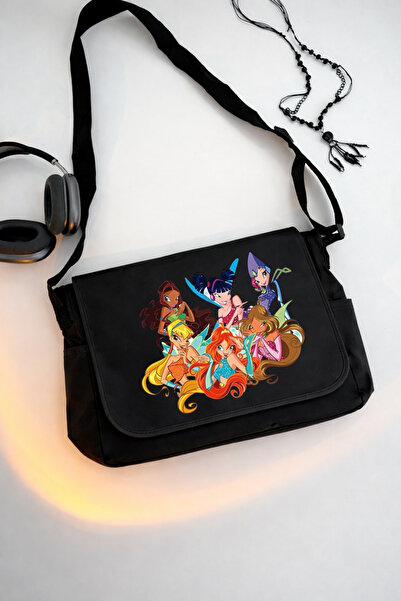 DEEFWEAR Τσάντα ταχυδρόμου Winx Club/Σχολική τσάντα/Τσάντα για λάπτοπ