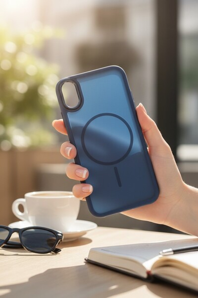 batuteknoloji İphone XS Max MagSafe Özellikli Kenarları Plastik Speed BTU Sil...