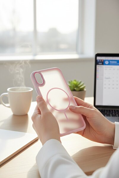 batuteknoloji İphone XS Max MagSafe Özellikli Kenarları Plastik Speed BTU Sil...