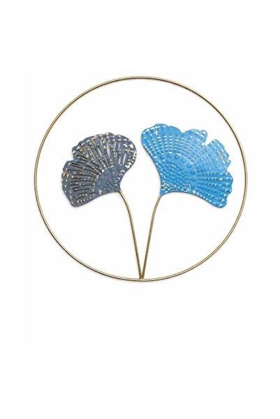 OEM Tablou decorativ din metal, Design cu frunze de ginkgo, Decor modern de p...