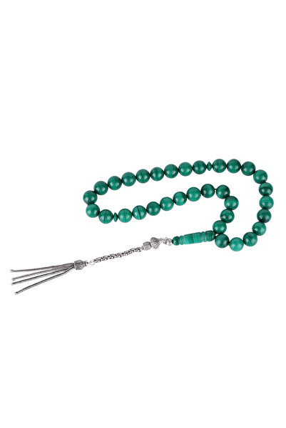 OEMS Natural Malachite Tasbih – Green Malachite Prayer Beads