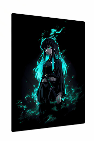 Charmbi Demon Slayer Tokito Dekoratif Metal Poster Tablo – Canlı Renk Parlak ...