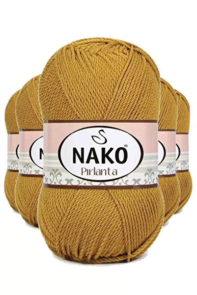 Generic Brand 5 Pieces Diamond Amigurumi Hand Knitting Yarn Wool Gold 6706