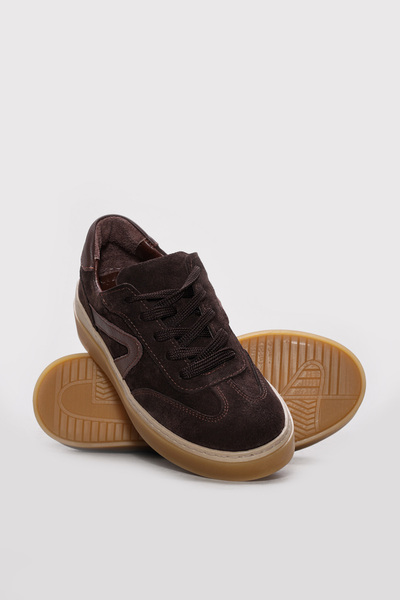 Ayakkabıhane Γνήσιο δέρμα σουέτ εσωτερικά και εξωτερικά Καφέ Γυναικεία Casual...