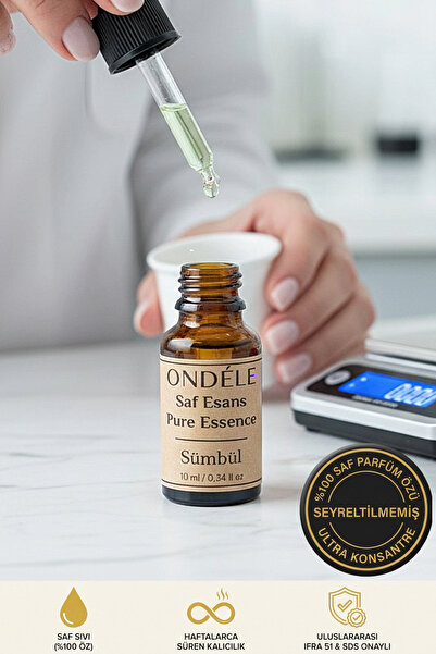 ONDÉLE %100 Saf Sümbül Esansı 10ml | Seyreltilmemiş Ultra Konsantre Parfüm Öz...