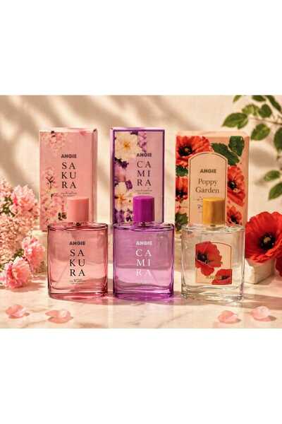 Angie Sakura & Camıra & Poppy Garden Edp Parfüm Seti 3x100 ml