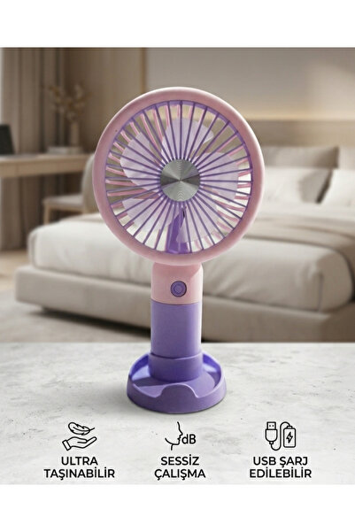 HELIX COSMETIC Summer Fan El Vantilatörü Geniş Çap 3 Kademe Sessiz Hızlı