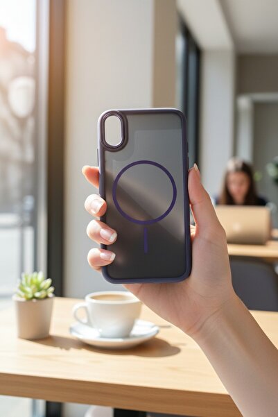 batuteknoloji İphone XR MagSafe Özellikli Kenarları Plastik Speed BTU Silikon...