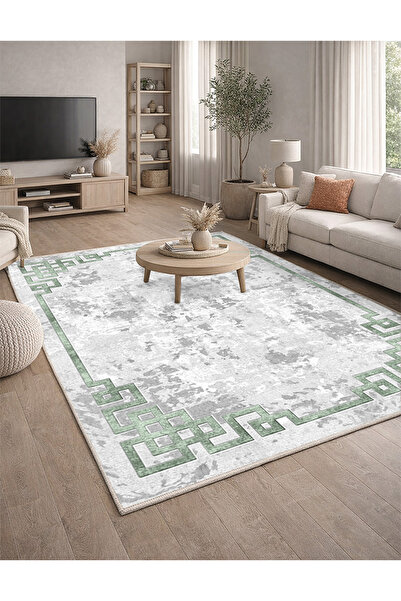 Lioara Home Modern Dijital Baskı Halı | Yıkanabilir Kaymaz Taban Salon & Yata...