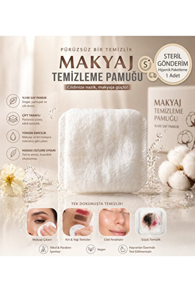 Palo Santo %100 Saf Premium Makyaj Temizleme Pamuğu 1 Adet