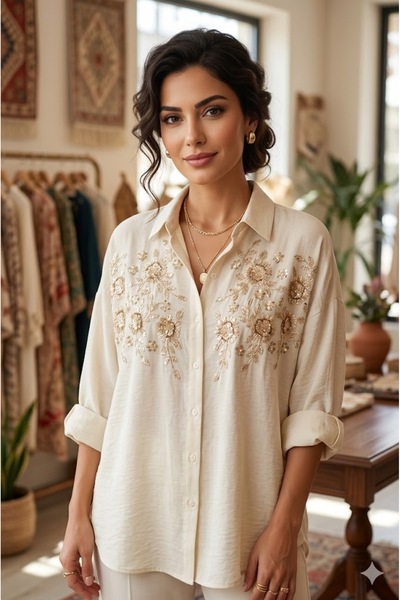 elma abone ΝΕΑ ΣΕΖΟΝ ΘΡΥΛΙΚΗ ΓΥΝΑΙΚΕΙΑ ΜΠΛΟΥΖΑ ΜΕ ΠΕΤΡΙΝΗ ΚΕΝΤΗΣΗ