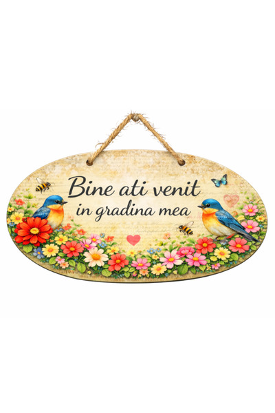 creative sign Διακοσμητική Πινακίδα Κήπου  "Καλώς ήρθατε στον κήπο μου " PVC ...