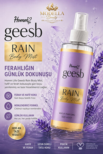 hommlife GEESB RAIN BODY MIST VÜCUT PARFÜMÜ 100 ML