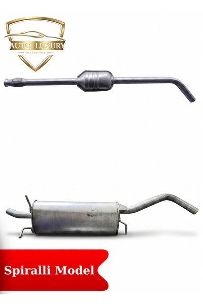 AUTO LUXURY Megane 1 8V/16V Uyumlu Komple Egzoz Seti Sessiz Tip Susturucu Tak...