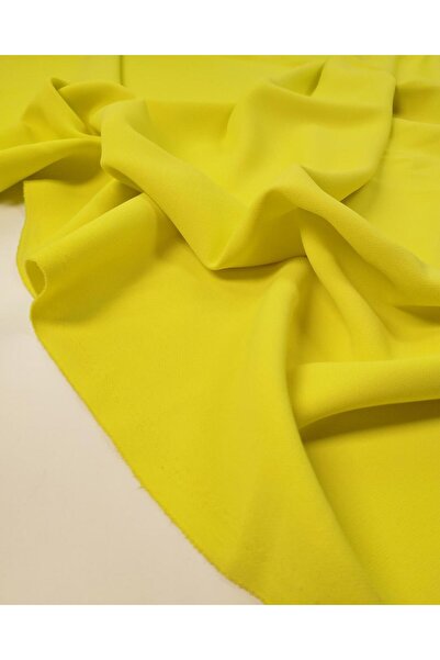 Kumaş Parça Ζωηρό Νέον Κίτρινο Πράσινο Ύφασμα Κρεπ για Φορέματα & Τουνίκ 140x...