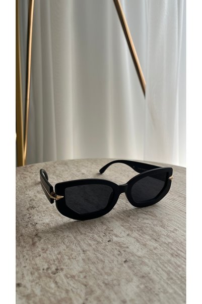 SADEN Women's Black Stylish Sunglasses – Modern Retro Design, Uv400 Protection