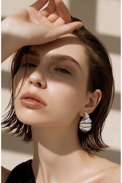 Monalisa Home Figured Design Figured Stone Earrings
