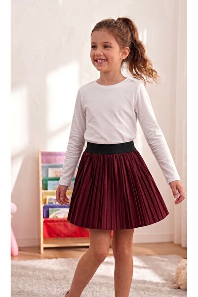 KedyKids Pleated Skirt with Elastic Waist for Children