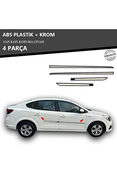 KromGaraj RENAULT TALİANT YAN KAPI KORUMA ÇITASI PLASTİK + KROM