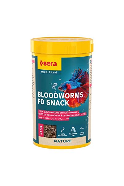 SERA Bloodworms FD Snack Kan Kurdu 250ml 24gr
