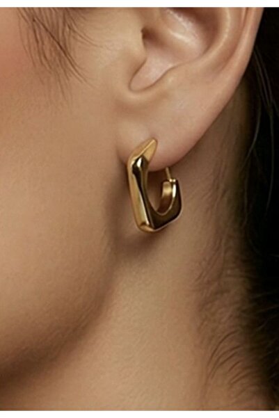 Monalisa Home Steel Square Figured Earrings