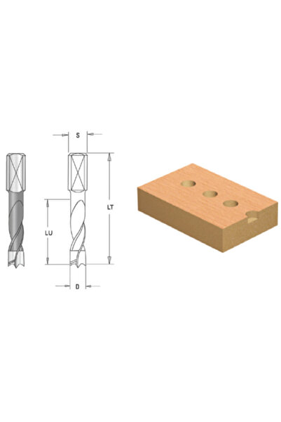 ELBE Τρυπάνι CMS για τυφλές τρύπες, τροχισμένο σπειροειδές, κυλινδρικό στέλεχ...