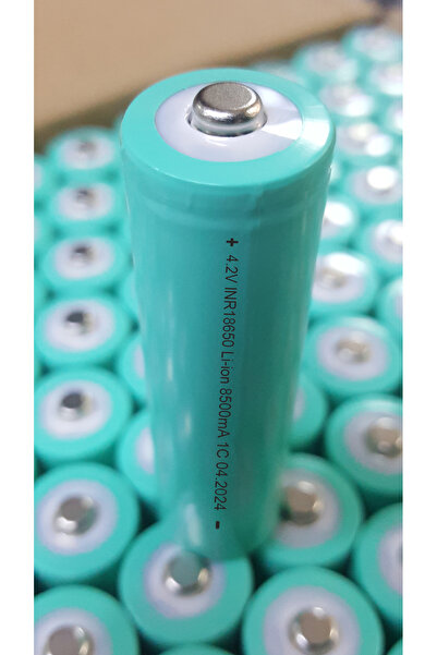 Bns BAŞLIKLI 4.2V 18650 8500MAH PİL 4,2V 18650 PİL 4.2 VOLT 18650 PİL 4,2 VOL...