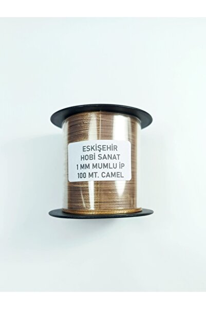 Eskişehir hobi sanat Κορδόνι 1 χιλιοστού, 100 μέτρων, σε χρώμα καφέ καμήλας, ...