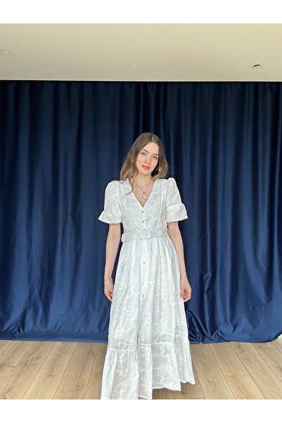 AÈC PRIVÈ Γυναικείο φόρεμα Elizabeth Luxury με ζώνη