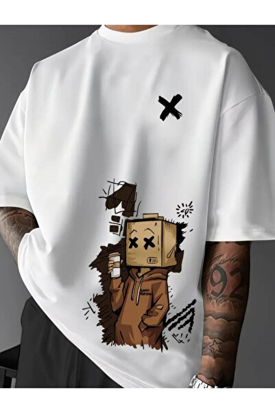 DİVİN Ανδρικό Μοντέρνο Μπλουζάκι Streetwear με Στάμπα