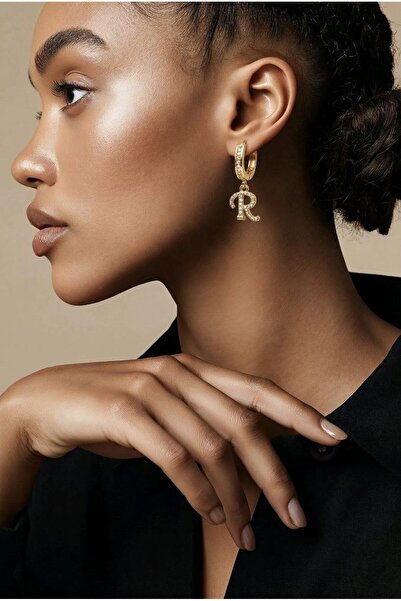 Monalisa Home Letter'R' Zircon Stone Earrings