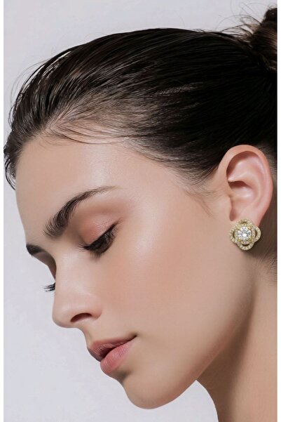 Monalisa Home Zircon Stone Layered Steel Earrings