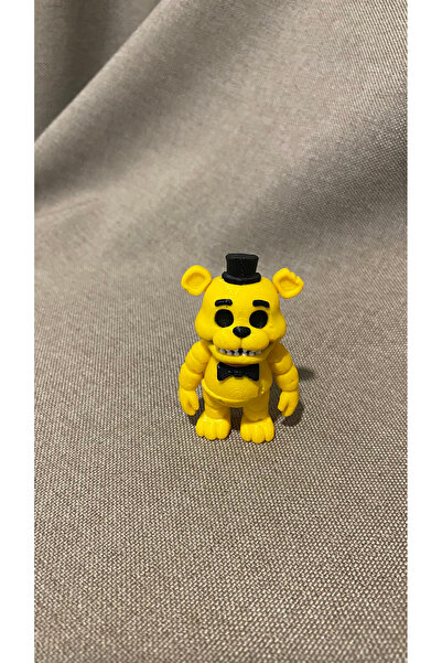 3D Ekspres Golden Freddy Oynar Eklemli Figür Five Nights at Freddy's 6 Cm