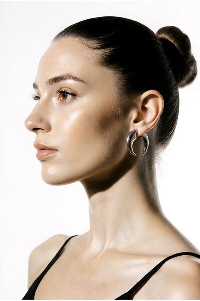 Monalisa Home Figured Steel Earrings