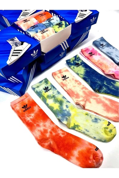 OEM Set of 6 pairs of unisex colorful socks, premium sports style, universal ...